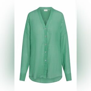 Monday Swimwear BARCELONA TUNIC - POND CRINKLE LINEN Size P/S